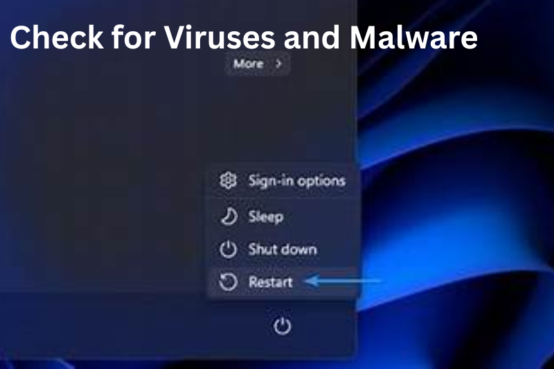 Check for Viruses and Malware